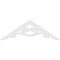 Ekena Millwork Pitch Robin Architectural Grade PVC Gable Pediment, 60"W x 20"H x 1"P (8/12) GPP060X020X100ROB - alternate 4